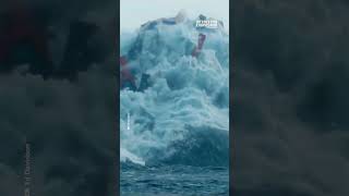 Overloaded Cargo Ship Drops Containers in the Sea [upl. by Nylirrehs]