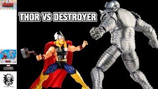 UNBOXING MARVEL LEGENDS THOR VS DESTROYER PTBR [upl. by Bobbee]