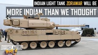 Indian Light Tank Zorawar will be more Indian than we thought  हिंदी में [upl. by Thamos]