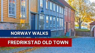 Norway Walks 4K Gamle Fredrikstad  The Charming Old Town of Fredrikstad Norway [upl. by Yrelbmik973]