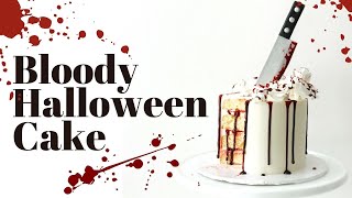 Halloween Cake Decorating  Edible Blood and Roses  With Finespun Cakes [upl. by Leith918]