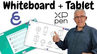 Best Digital Whiteboard Combo  Explain Everything and XPPen Teamup [upl. by Shlomo581]