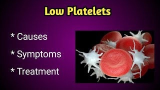 Low Platelets  Thrombocytopenia  Causes Symptoms and Treatment [upl. by Veronica407]