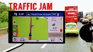 Garmin Drivesmart 61 Traffic jam information [upl. by Oech]