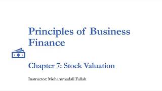 DDM Constant Dividend Growth Model [upl. by Aneeuq]