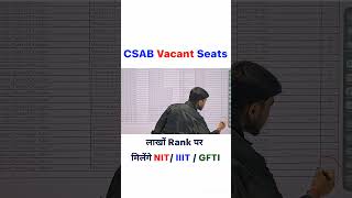 CSAB Seat Matrix 2024  CSAB Vacant Seats 2024 shorts csab jeemains viralshorts csabcounselling [upl. by Gavra]