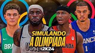 SIMULAMOS A OLIMPÍADA DE BASQUETE NO 2K [upl. by Aihselat337]