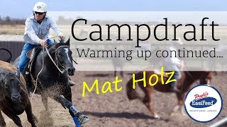 Building on campdraft basics  how to warmup your campdraft horse [upl. by Kemppe]