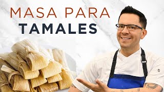 MASA PARA TAMALES 3 TÉCNICAS para prepararlos fácilmenteTe quedarán infladitos y humedos [upl. by Bromley]