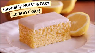 Melt In Your Mouth Lemon Cake Recipe 🍋 [upl. by Emirej913]