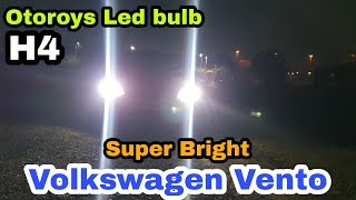 OTOROYS Led bulb h4 with highlow beam install in Volkswagen Ventonovsight n35 h4 [upl. by Ekard709]