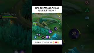 Lesley Gameplay mobilelegends mlbbmemes funnymemes mlbb mlmemes trending lesley [upl. by Rehsa]