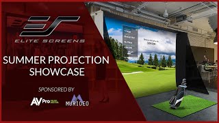 Learn about Elite Screens newest portable home theater and golf simulator impact screens [upl. by Ilojne]