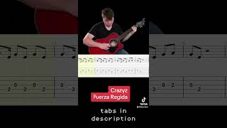 Crazyz requinto cover FUERZAREGIDA shortsvideo tutorial [upl. by Mcclure]