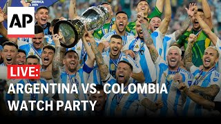 LIVE Argentina wins Copa America title beats Colombia 10 watch party [upl. by Fryd17]