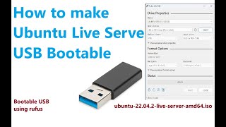 ubuntu Live server bootablependrive using Rufus [upl. by Rubbico978]