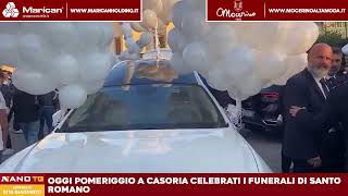 Ieri pomeriggio a Casoria celebrati i funerali di Santo Romano [upl. by Hsak71]