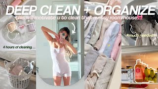 extreme DEEP CLEAN  ORGANIZE with me🧼the entire house will motivate you [upl. by Aerdna556]