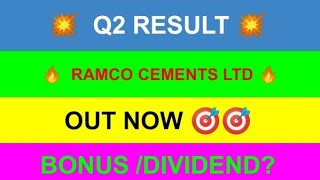 ramco cement share news todaymarket results q2 resultsramco cement results [upl. by Folger]