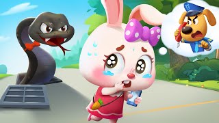 Whos Following Me  Learn Safety Tips for Kids  Kids Cartoon  Sheriff Labrador  BabyBus [upl. by Analle]