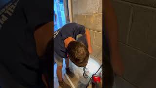 Rerouting a kitchen drain plumber bluecollar MilwaukeeTool KEENUtility [upl. by Mailliw]