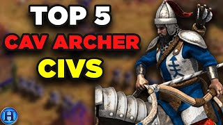 Top 5 Best Cavalry Archer Civilizations in AoE2 [upl. by Attenod]