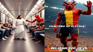 Jesus and devil in metro train  Devil football player in the football ground [upl. by Mazurek455]