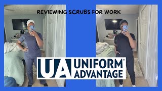 REVIEWING UNIFORM ADVANTAGE SCRUBS [upl. by Yehc498]