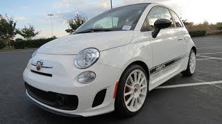 2013 Fiat 500C Abarth Start Up Exhaust and In Depth Review [upl. by Zanlog602]