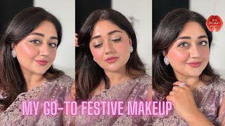 My Go To Festive Makeup Look  TUTORIAL  corallista [upl. by Olympe596]