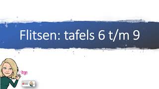 Tafel 6 tm 9 automatiseren 5 sec juf Inge [upl. by Balas]