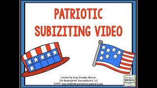 Subitizing Song Patriotic FAST VERSION [upl. by Asile]