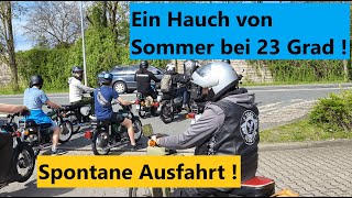 Spontan  Ausfahrt heute bei 23 Grad Endlich ein Hauch Sommer [upl. by Airyt41]