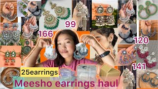 🎀24products 🎀huge meesho earrings haul meeshohaulMeesho earrings haul [upl. by Olaznog898]