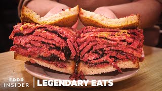 Katzs Makes New Yorks Most Legendary Pastrami On Rye  Legendary Eats [upl. by Adnoved]