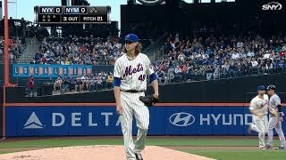 NYYNYM deGrom holds Yanks to one run in MLB debut [upl. by Spurgeon766]