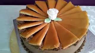 Dobos torta eredeti recept alapján  Hungarian Dobos cake drum cake [upl. by Pratt681]