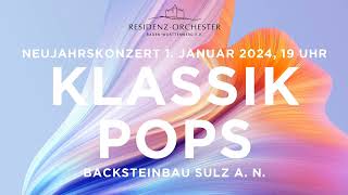 Trailer Neujahrskonzert 1 Januar 2024 1900 Uhr Stadthalle Sulz aN Backsteinbau [upl. by Peoples]