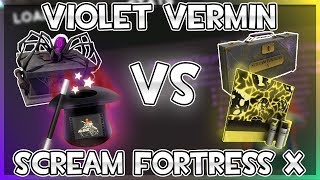 TF2 OMG MY BEST UNBOXING YET Unusual  Elite Grade Violet Vermin VS Scream Fortress X [upl. by Eduj]