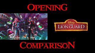 The Lion guard Season 2 Opening VS KR Revice Opening [upl. by Ydnih]