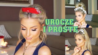 5 prostych FRYZUR z chustkąz bandaną  Hair Tutorial [upl. by Jegar]