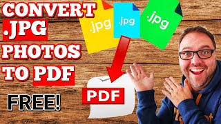 How to Convert JPG Photos to PDF  Free  Simple [upl. by Asirb]