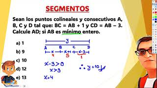 Ejercicio resuelto de SEGMENTOS  Geometría geometria geometry matematica [upl. by Attennyl]