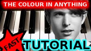 JAMES BLAKE  The Colour In Anything  PIANO TUTORIAL Video Learn Online Piano Lessons [upl. by Ecnarf954]