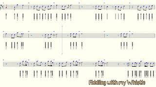 Faded  Tin Whistle  Play Along Tab Tutorial [upl. by Sharron]