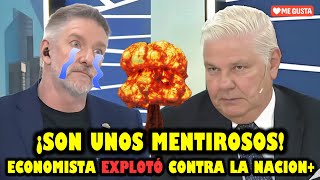 ECONOMISTA CON PELUCA EXPUSO LAS MENTIRAS DE LA NACION Y LO RAJARON EN VIVO [upl. by Vharat]