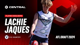 2024 AFL Draft  Lachie Jaques Player Highlights [upl. by Lehctim918]