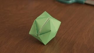 Como Hacer un Globo en Origami  Figuras Basicas en Origami [upl. by Eng]