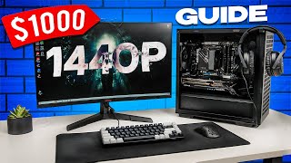 1000 FULL PC Gaming Setup Guide for 1440p [upl. by Egiarc364]