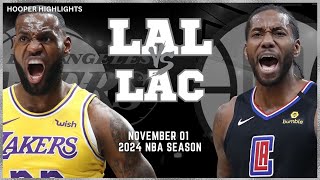 Los Angeles Lakers vs LA Clippers Full Game Highlights  Nov 1  2024 NBA Season [upl. by Esereht27]